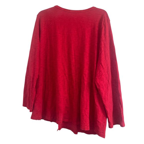 ✨Habitat Cotton Pebble Pocket Sz 2X Tunic In Cranberry✨ - Picture 6 of 11